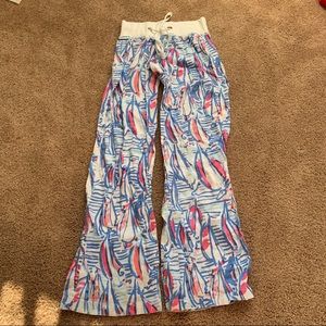Lilly Pulitzer Red Right Return Beach Pants